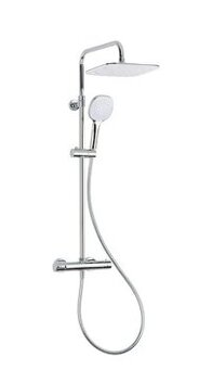 Sprchový systém Optima s termostatickou baterií bílá/chrom