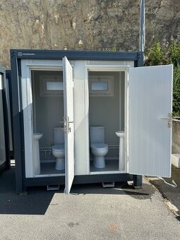 Sanitární buňka 2 kabiny WC s umyvadlem 220x120cm, NOVÝ