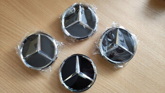 Pokličky na kola MERCEDES - hvězda stříbrná - 1
