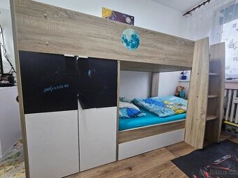 Patrová postel s úložným prostorem