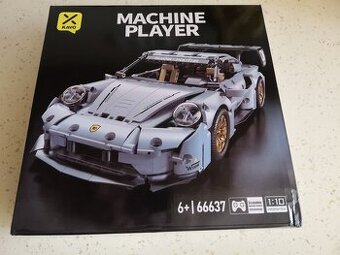 Stavebnice modrá Porsche 911 kompatibilní s LEGO