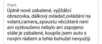 Nové ještě zabalené autorádio