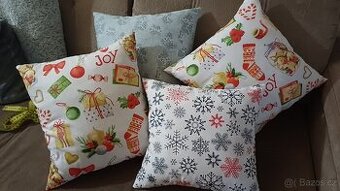 Vánoční ručně šité polštáře různé druhy