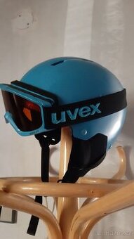 lyžařská helma + brýle