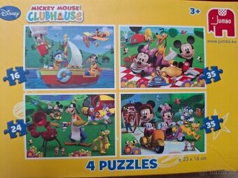 Prodám 4x puzzle Mickey klubík