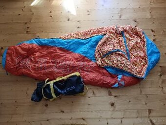 Dětský spacák HUSKY KIDS-merlot oranžový, spací pytel