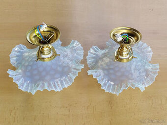 Hezký mosazný lustr / stropnice - 2 ks