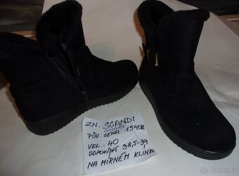NOVÉ ZN. BOTY SCANDI +SNĚHULE+MOKASÍNY+JARNÍ+ LETNÍ OBUV.