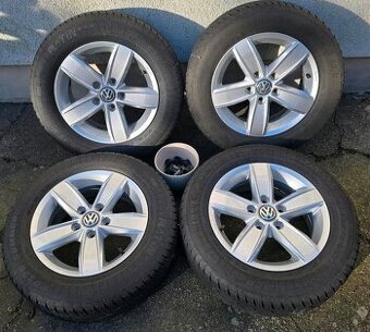 Alu kola vw 5x112 r15 6j et43 letni pneu 195/65/15
