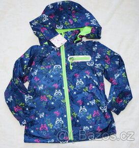 Dívčí šusťáková bunda s fleesem vel.122/128 NOVÁ