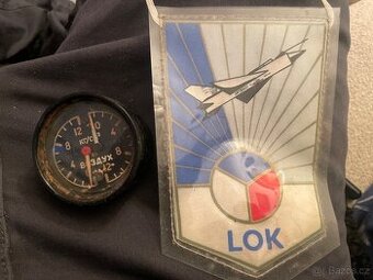 etecký manometr MB-12 + nášivka LOK (ČSLA / MiG)