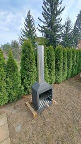 Grilovaci krbová vložka do gabionu,topeniště,udírna