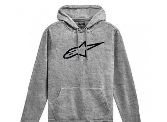 ALPINESTAR šedá mikina s kapucí