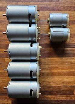 Motorky Mabuchi různé druhy 7ks