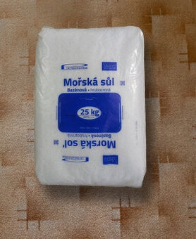 MOŘSKÁ SŮL do bazénu 25 kg