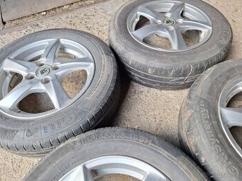 Alu kola r15, rozteč 4x100, pneu sjeté
