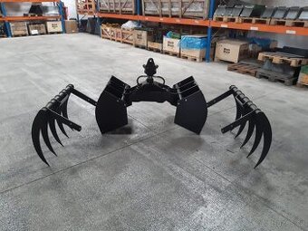 Drapák na sypké materiály + rotátor 3t nebo 4,5t