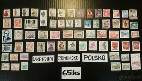 poštovní známky / Ukrajina-Rumunsko-Polsko   65ks - 1