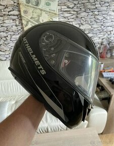 Moto helma/přilba sklolaminát vel.XS+ rukavice - 1