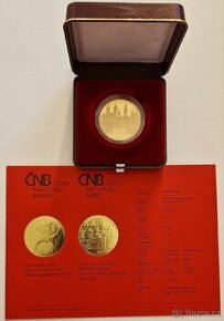 Zlatá mince ČNB Hradec Králové PROOF 5000 kč