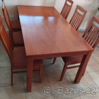 set jídelní stůl  se židlemi 180 x 90