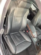 KOMFORTNÍ SEDAČKY BMW E65 VÝHŘEV KŮŽE ČERNÁ