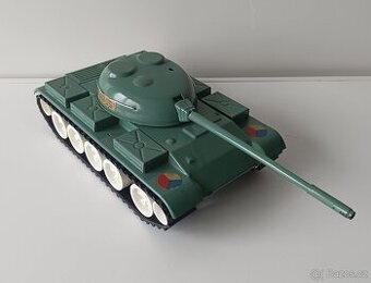 Plechový Tank na baterii, ites, stará hračka - 1