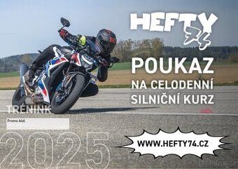 Dva poukazy na silniční kurz s Hefty74