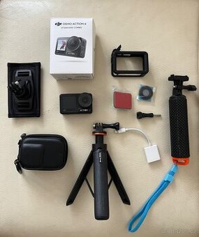 DJI Osmo Action 4 – TOP STAV, záruka do 02/2027 + přísluš