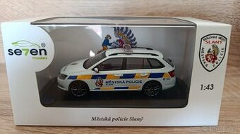 Škoda Fabia III Combi Městská Policie Slaný Abrex/Seven 1:43