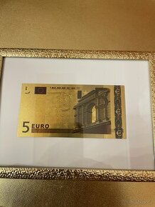 Zlatá bankovka 5 €
