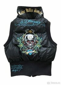 Ed Hardy krátká vesta do pasu vel. L