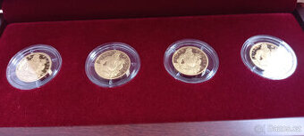 Sada 4 zlatých medailí Doba Rudolfa II. 2009 PROOF, Au 999