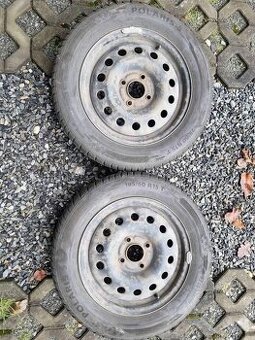 4 zimní pneu s disky 195x60x15,pirelli a barum,4x108 - 1