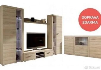 VELKÁ OBÝVACÍ STĚNA S KOMODOU