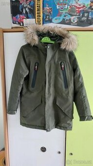 Krásná zimní technická bunda 134 detska