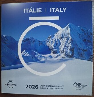 SADA OBĚŽNÝCH MINCÍ 2026 ITÁLIE stand