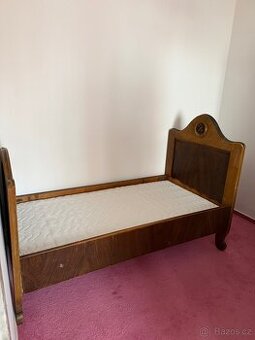 Vintage poster z masivního dřeva