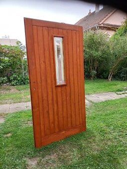 Dřevěné dveře levé, 100 cm