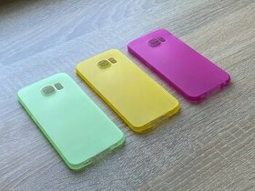 Zadní kryt Samsung S6 Galaxy - žlutý - zelený - fialový - 1