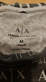 Armani exchange triko šedé
