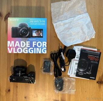 Sony ZV-E10 + objektiv | Kompletní balení + doklady - 1