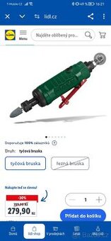Tyčová bruska na vzduch