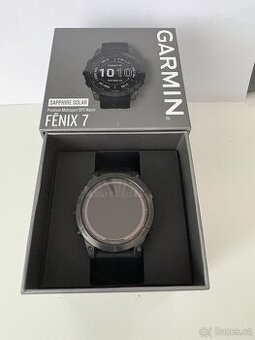 Garmin Fenix 7 Sapphire Solar – Titan Carbon Gray, TOP stav
