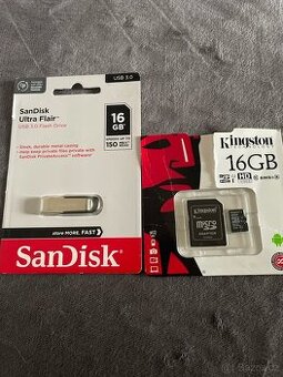 16GB USB Flash disk & microSD
