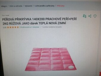 NOVÁ péřová deka