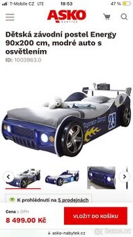 Dětská postel auto