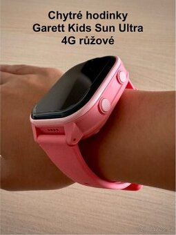 Dětské chytré hodinky Garett Kids Sun Ultra 4G růžové (NOVÉ)
