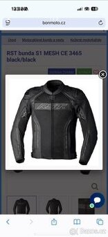 RST bunda S1 MESH CE 3465 black/black 3XL