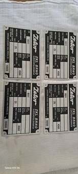 Výrobní štítek Zetor ZKL